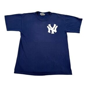 New York Yankees Shirt Mens Medium Navy MLB Baseball Martinez 24 Tee T-Shirt